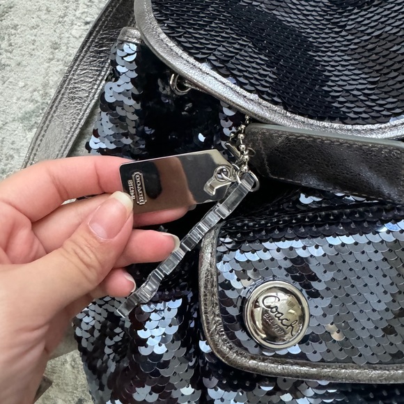 Y2K Coach Limited Edition Poppy Sequin Backpack NWT - Picture 4 of 12